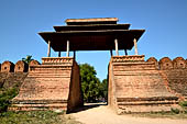 Myanmar - Inwa, the south gate the massive walls and moat are the only remains of the king’s palace. 